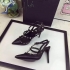 Valentino rockstud all black matte leather